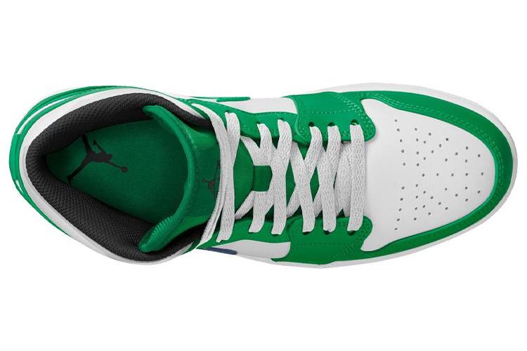 Кроссовки мужские Air Jordan 1 Mid 'Lucky Green', 44 EU