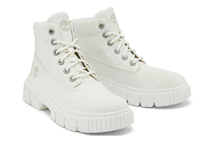 Ботинки женские Timberland Greyfield Canvas Boot белые, 38.5 EU