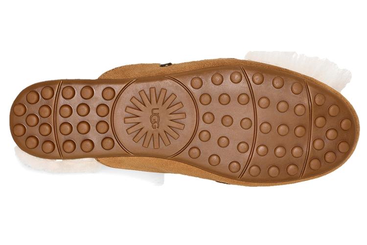 Тапочки женские UGG Shaine Fluff Cozy коричневые, 36 EU