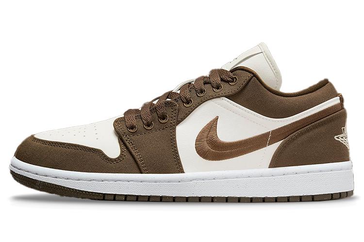 Кеды женские Air Jordan 1 Low SE светло-оливковые, 36 EU