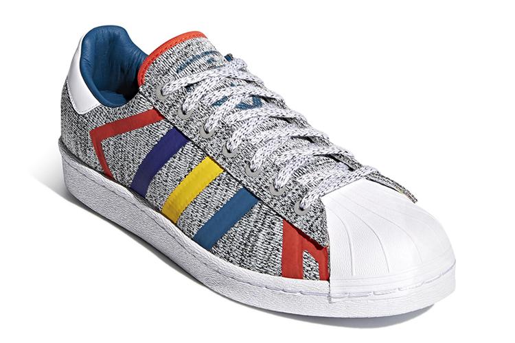 Кеды унисекс Adidas Superstar White Mountaineering Grey Heather, 45 1/3 EU