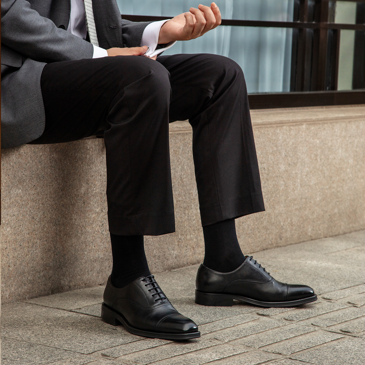 Туфли мужские Desai DS92391-01 черные, 43 EU