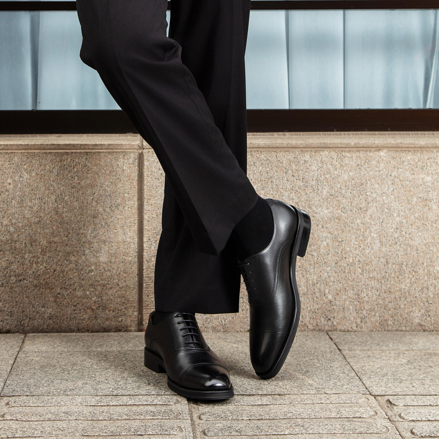 Туфли мужские Desai DS92391-01 черные, 43 EU