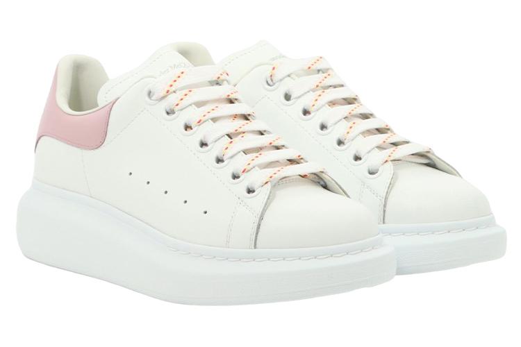 Кеды женские Alexander McQueen Oversized Larry белые, розовые, 39 EU