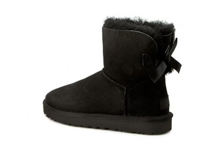 Сапоги женские UGG Mini Bailey Bow II черные, 36 EU