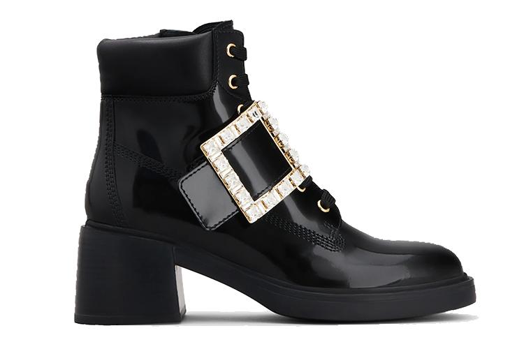 Ботильоны женские Roger Vivier Viv' Rangers черные, 38 EU