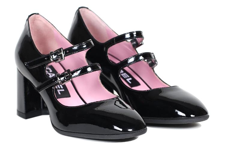 Туфли женские Carel Paris Kina 40mm Pumps черные-розовые, 36.5 EU