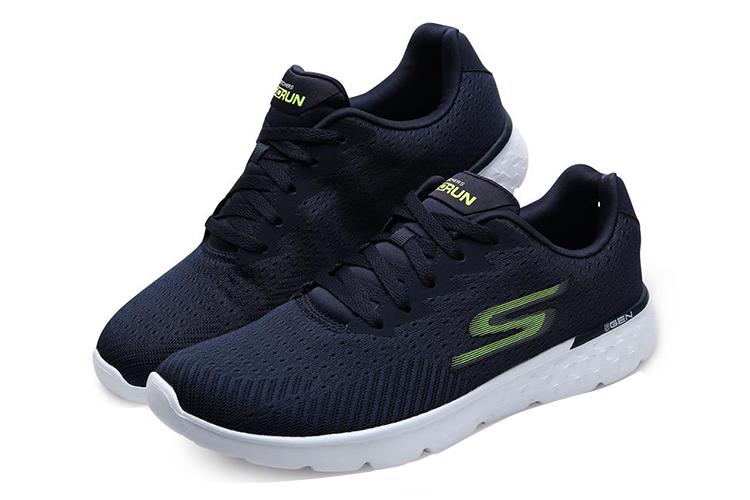 Кроссовки мужские Skechers Go Run 400 синие и зелёные, 39.5 EU