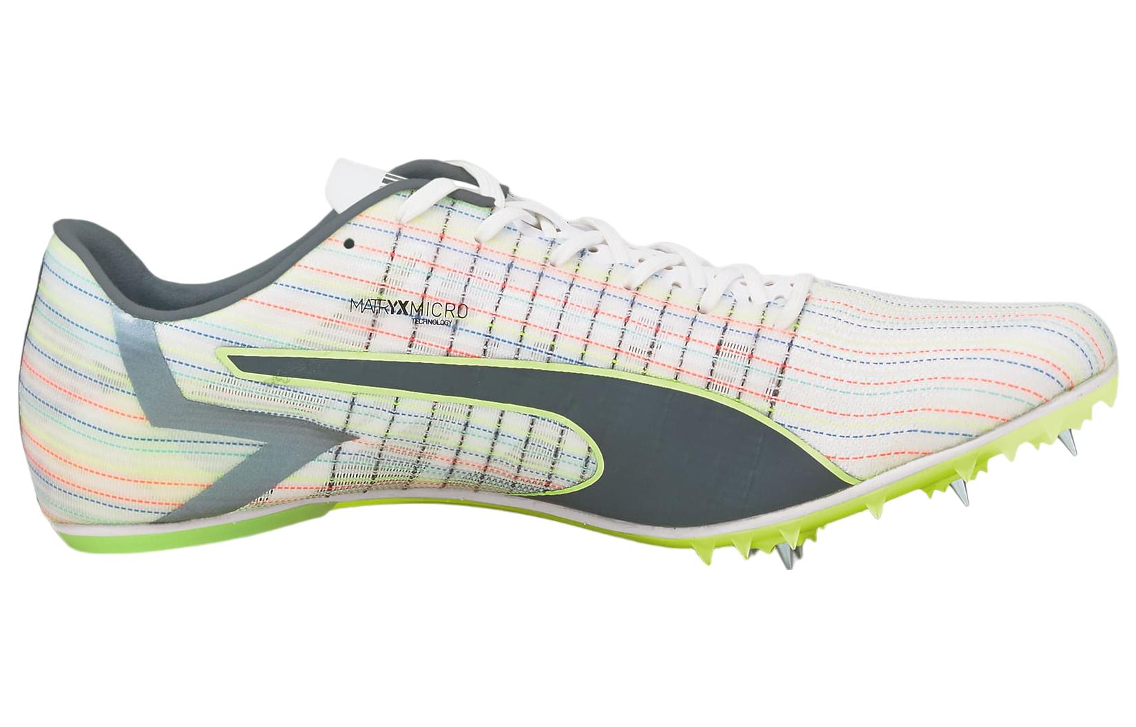 Велотуфли мужские PUMA EvoSPEED Tokyo Brush 3 белые и зелёные, 44 EU