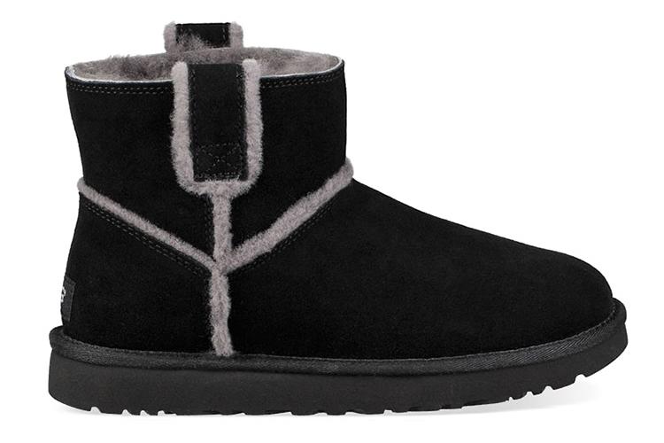 Сапоги женские UGG Classic Mini Spill Seam черные, 36 EU
