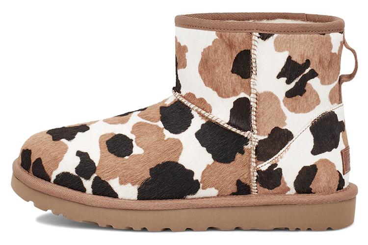 Угги женские UGG Classic Mini Cow Print, 37 EU