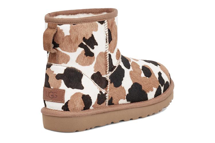 Угги женские UGG Classic Mini Cow Print, 37 EU