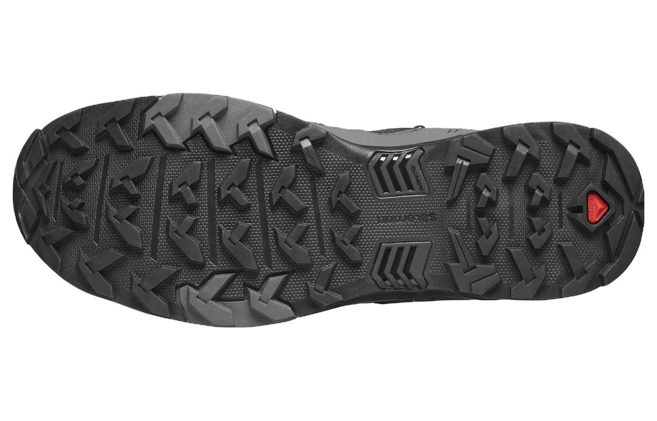 Треккинговые ботинки мужские Salomon X Ultra 4 Mid черные, 44 2/3 EU