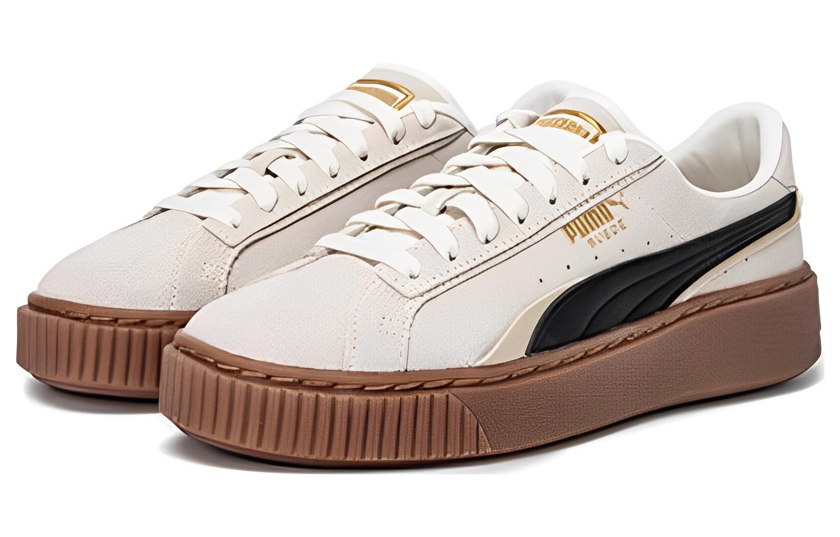 Кеды женские PUMA Platform кремовые, 38.5 EU