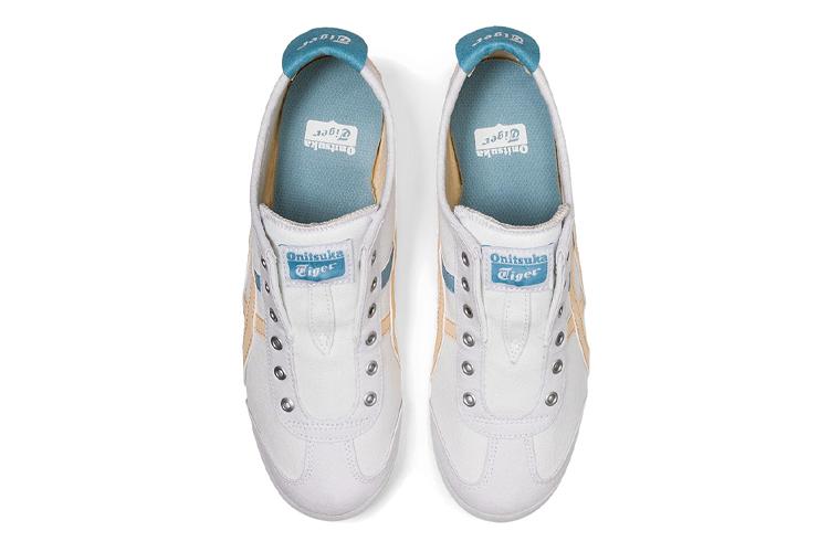 Кроссовки женские Onitsuka Tiger Mexico 66 белые, синие, розовые, 41.5 EU