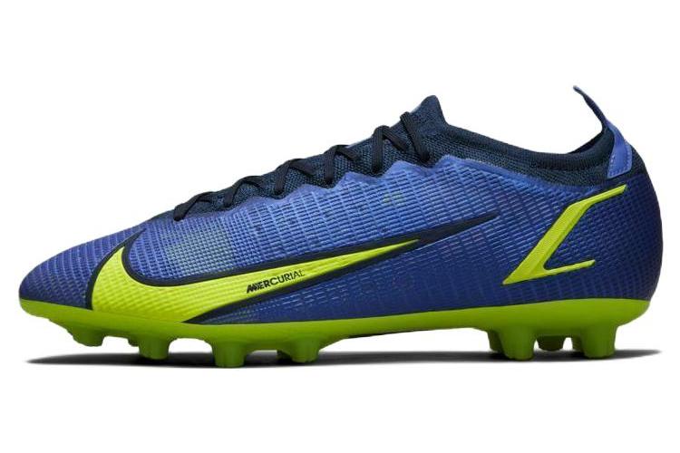 Футбольные бутсы мужские Nike Mercurial Vapor 14 Elite HG Sapphire Blue Void Volt, 42.5 EU