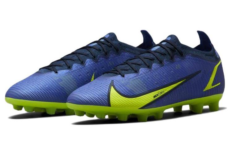 Футбольные бутсы мужские Nike Mercurial Vapor 14 Elite HG Sapphire Blue Void Volt, 42.5 EU