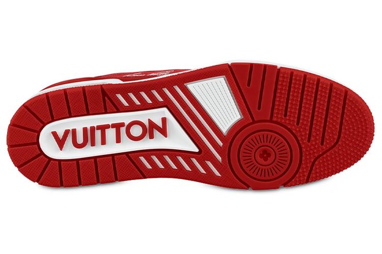 Кроссовки унисекс LOUIS VUITTON Trainer Low Mini Monogram Red, 44 EU
