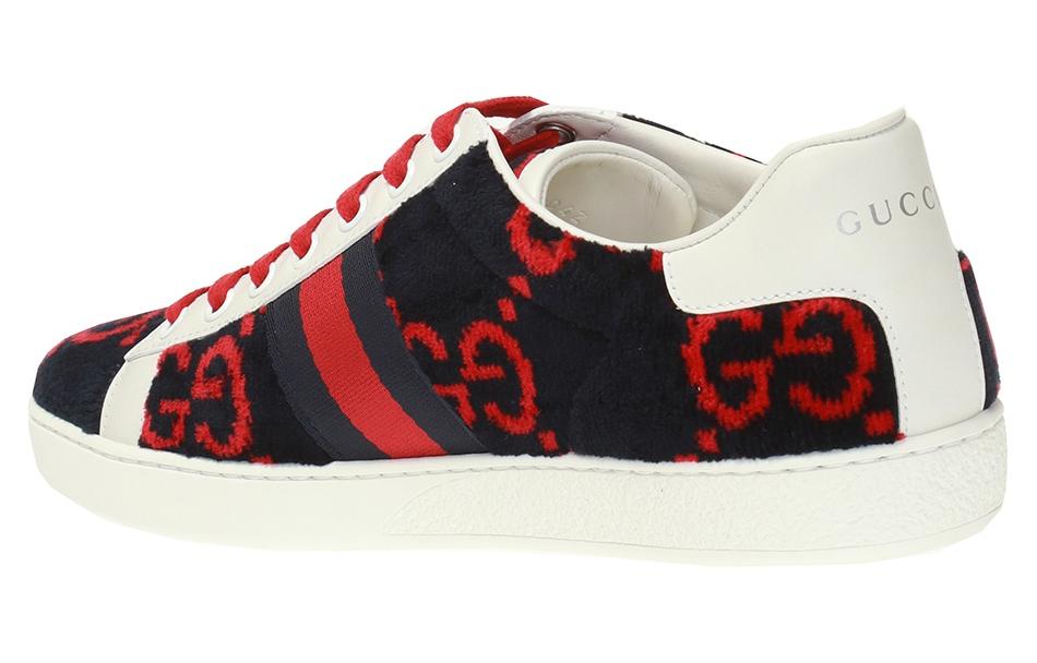 Кеды женские GUCCI Ace GG, синий/красный, 34 EU