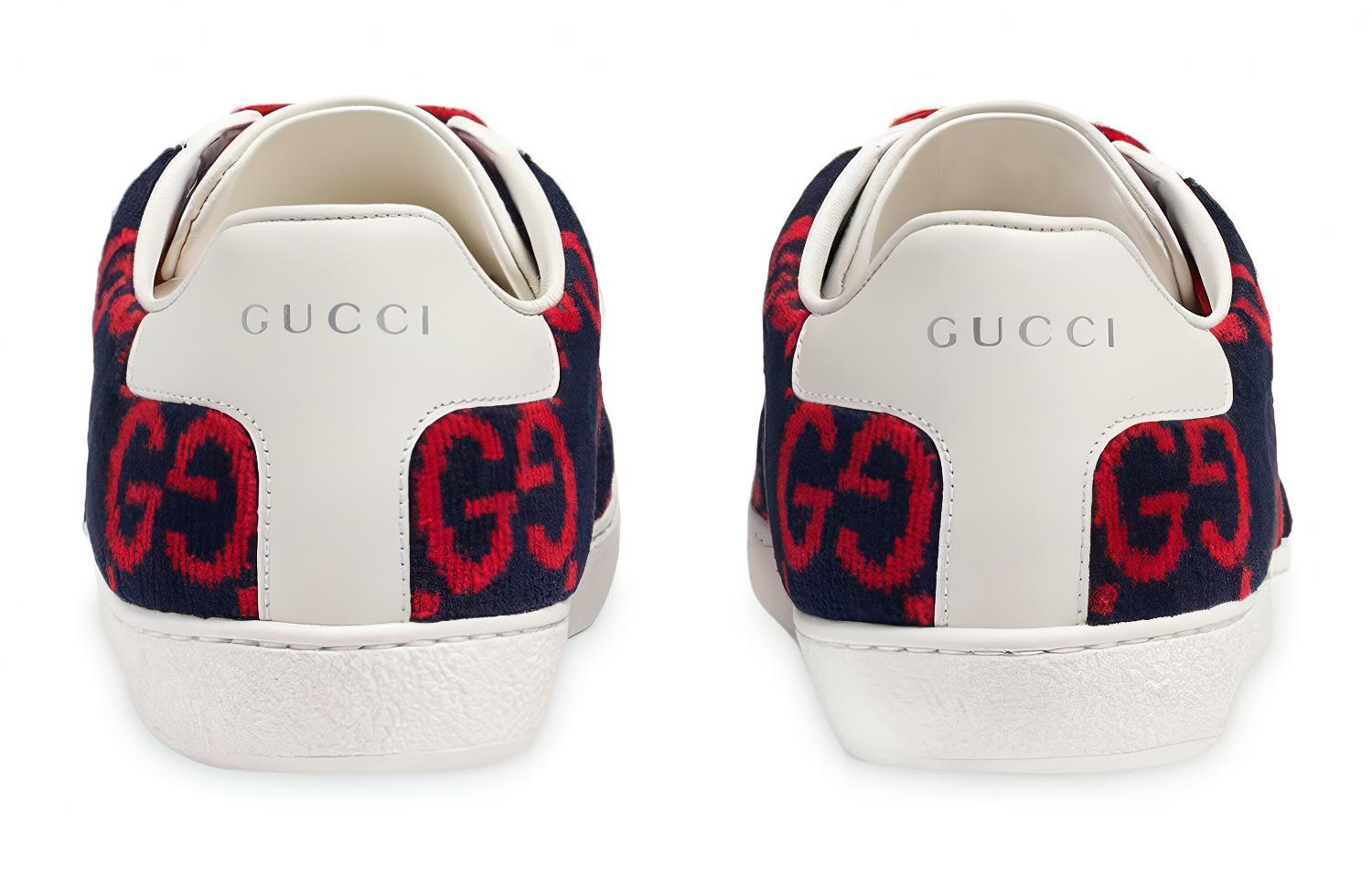 Кеды женские GUCCI Ace GG, синий/красный, 34 EU