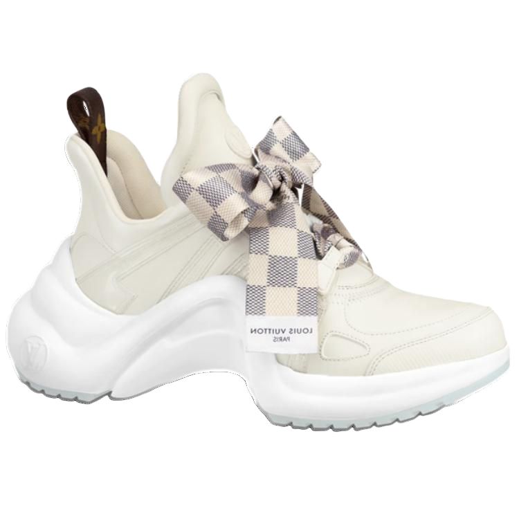 Кроссовки женские LOUIS VUITTON Archlight 1.0 кремово-белые, 35.5 EU