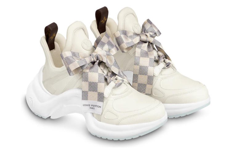 Кроссовки женские LOUIS VUITTON Archlight 1.0 кремово-белые, 35.5 EU