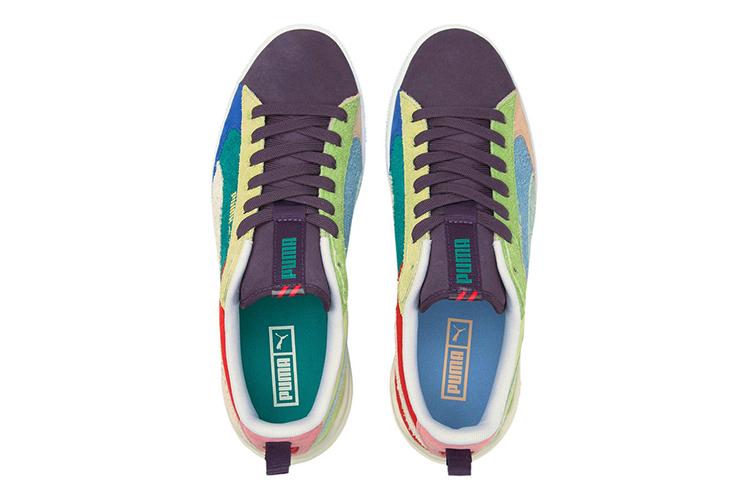 Кеды унисекс PUMA Suede Bloc Formstrip фиолетовые, 35.5 EU