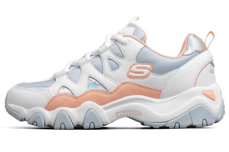 Кроссовки женские Skechers D'lites 2.0 белые, синие, розовые, 35.5 EU