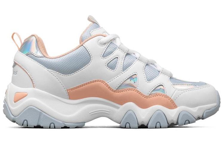 Кроссовки женские Skechers D'lites 2.0 белые, синие, розовые, 35.5 EU
