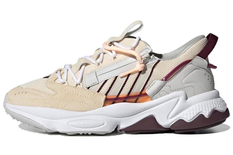 Кроссовки женские Adidas Ozweego Zip Ecru Tint Maroon, 36 2/3 EU