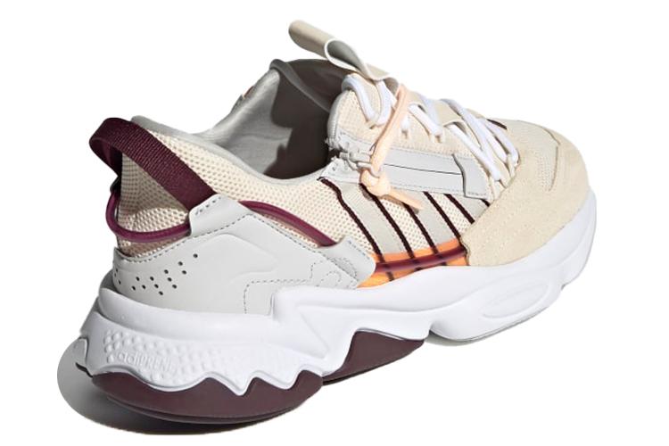 Кроссовки женские Adidas Ozweego Zip Ecru Tint Maroon, 36 2/3 EU