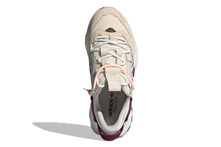 Кроссовки женские Adidas Ozweego Zip Ecru Tint Maroon, 36 2/3 EU