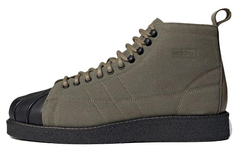 Кроссовки мужские Adidas Originals Superstar Boot зелёный черный, 40 EU