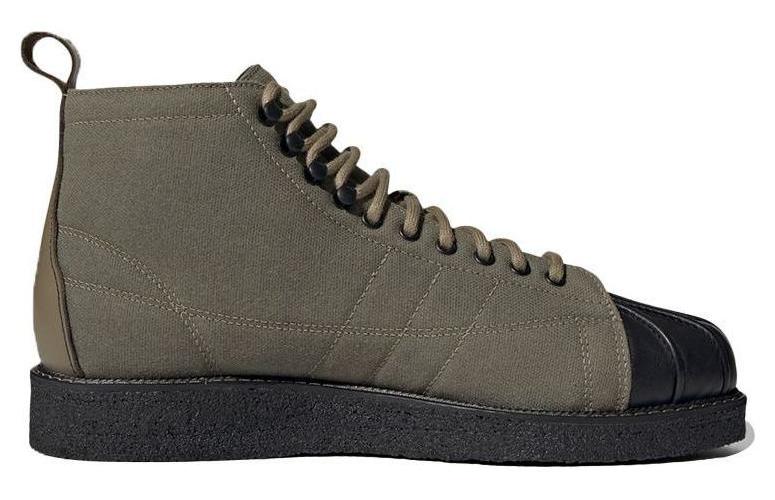 Кроссовки мужские Adidas Originals Superstar Boot зелёный черный, 40 EU