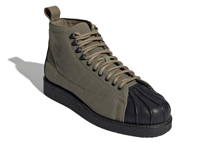 Кроссовки мужские Adidas Originals Superstar Boot зелёный черный, 40 EU