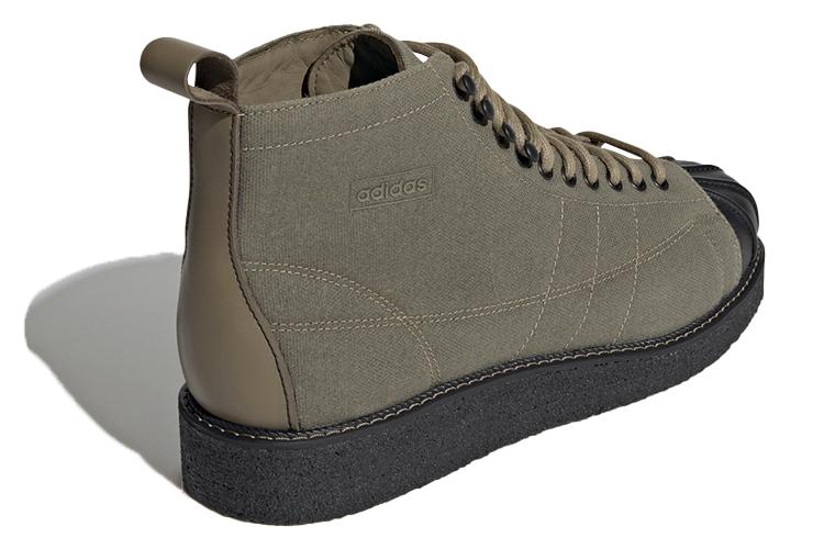 Кроссовки мужские Adidas Originals Superstar Boot зелёный черный, 40 EU