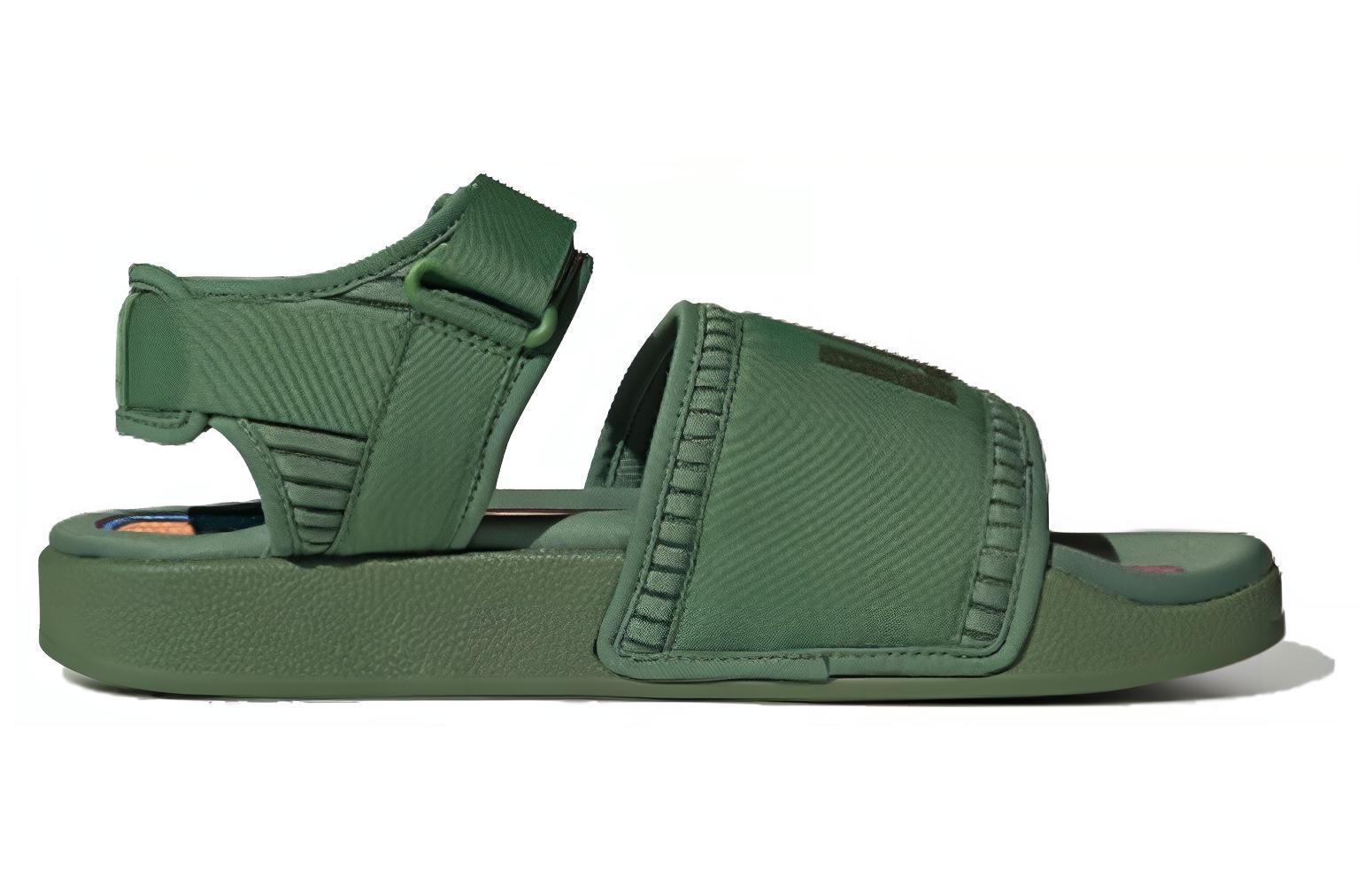 Сандалии унисекс Adidas Adilette 2 Pharrell зеленые, 36 2/3 EU