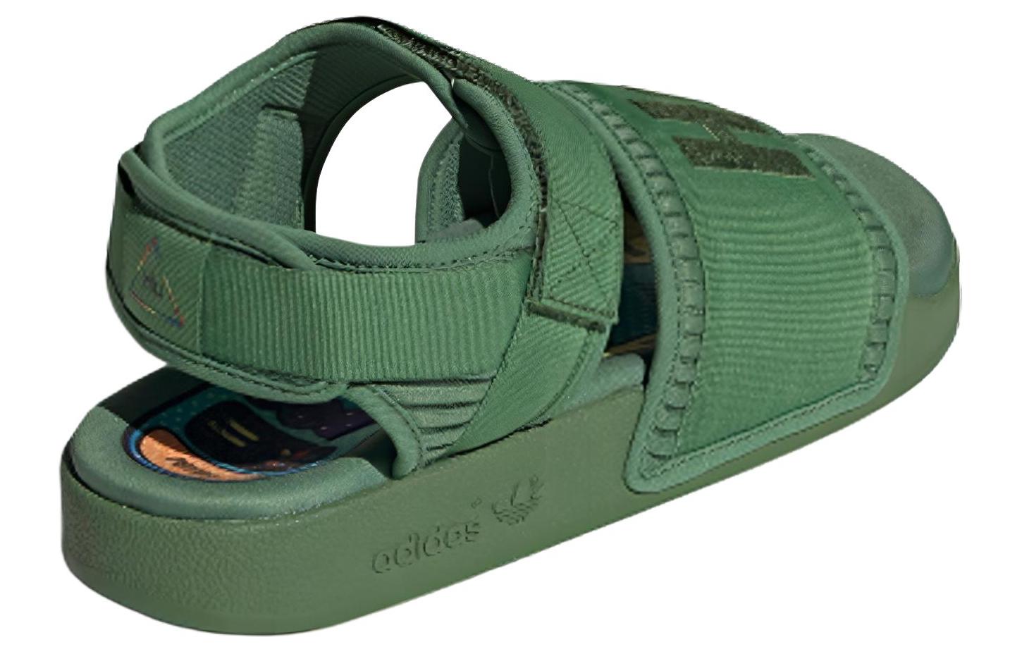 Сандалии унисекс Adidas Adilette 2 Pharrell зеленые, 36 2/3 EU