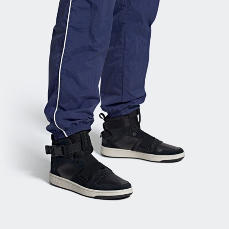 Спортивные кеды мужские Adidas Hoops 2.0 Utx черные, 41 1/3 EU