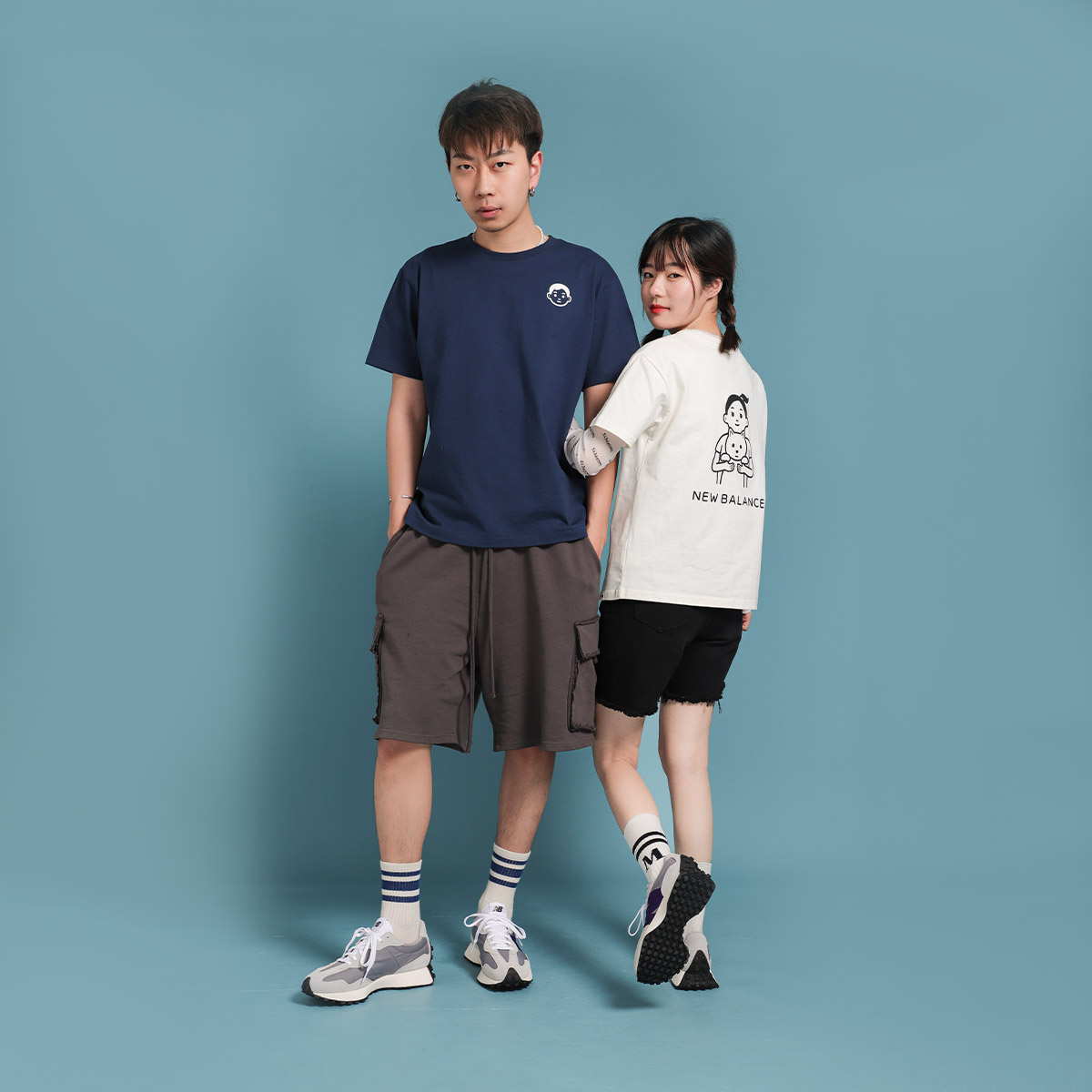 Кроссовки мужские New Balance 327 Rain Cloud Virtual Violet, 41.5 EU