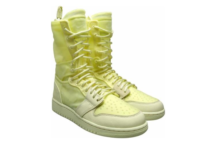 Спортивные кеды женские Jordan 1 Explorer XX неоново-зеленые, 36.5 EU