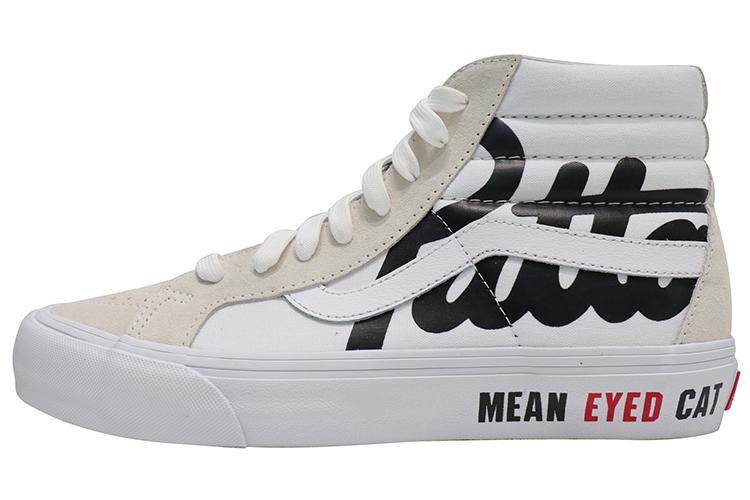 Кеды унисекс Vans Sk8-Hi Reissue Vault LX Patta Mean Eyed Cat белые