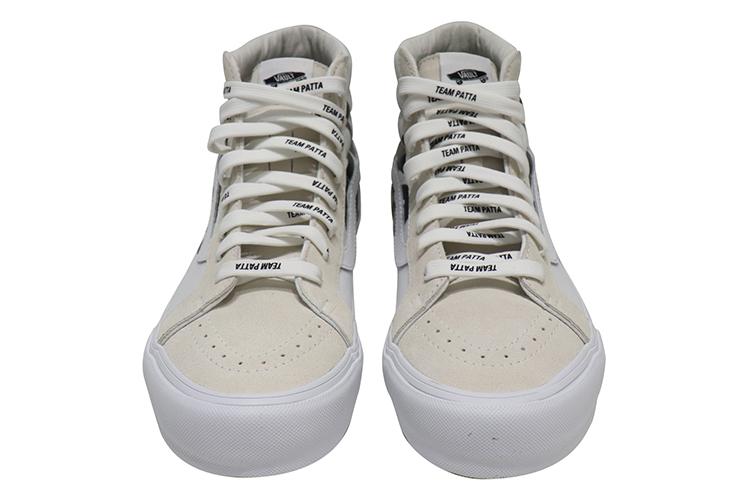 Кеды унисекс Vans Sk8-Hi Reissue Vault LX Patta Mean Eyed Cat белые