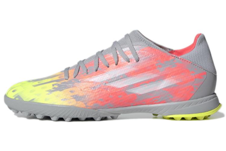 Футбольные бутсы Adidas X Speedflow.3 серые, розовые, желтые