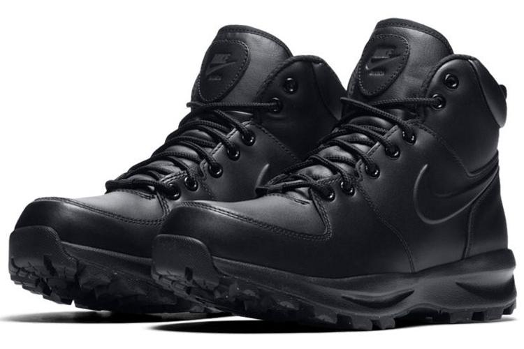 Утепленные галоши мужские Nike Manoa Leather черные, 36.5 EU
