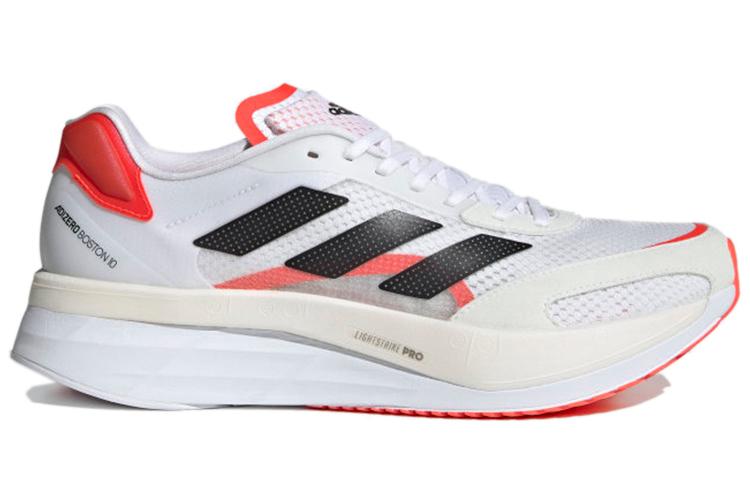 Кроссовки мужские Adidas Adizero Boston 10 белые, черные, 39 EU