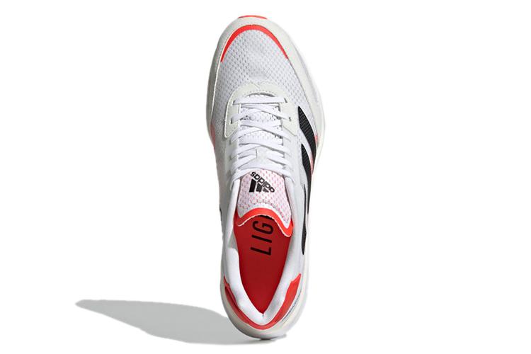 Кроссовки мужские Adidas Adizero Boston 10 белые, черные, 39 EU