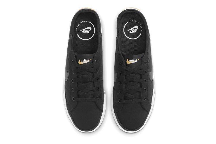Шлепанцы женские Nike Court Legacy Mule черные, 36 EU