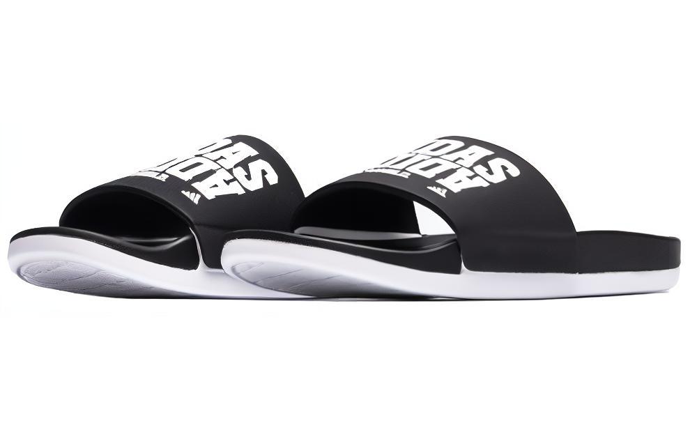 Шлепанцы женские Adidas Adilette Cloudfoam Plus черно-белые, 39 1/3 EU