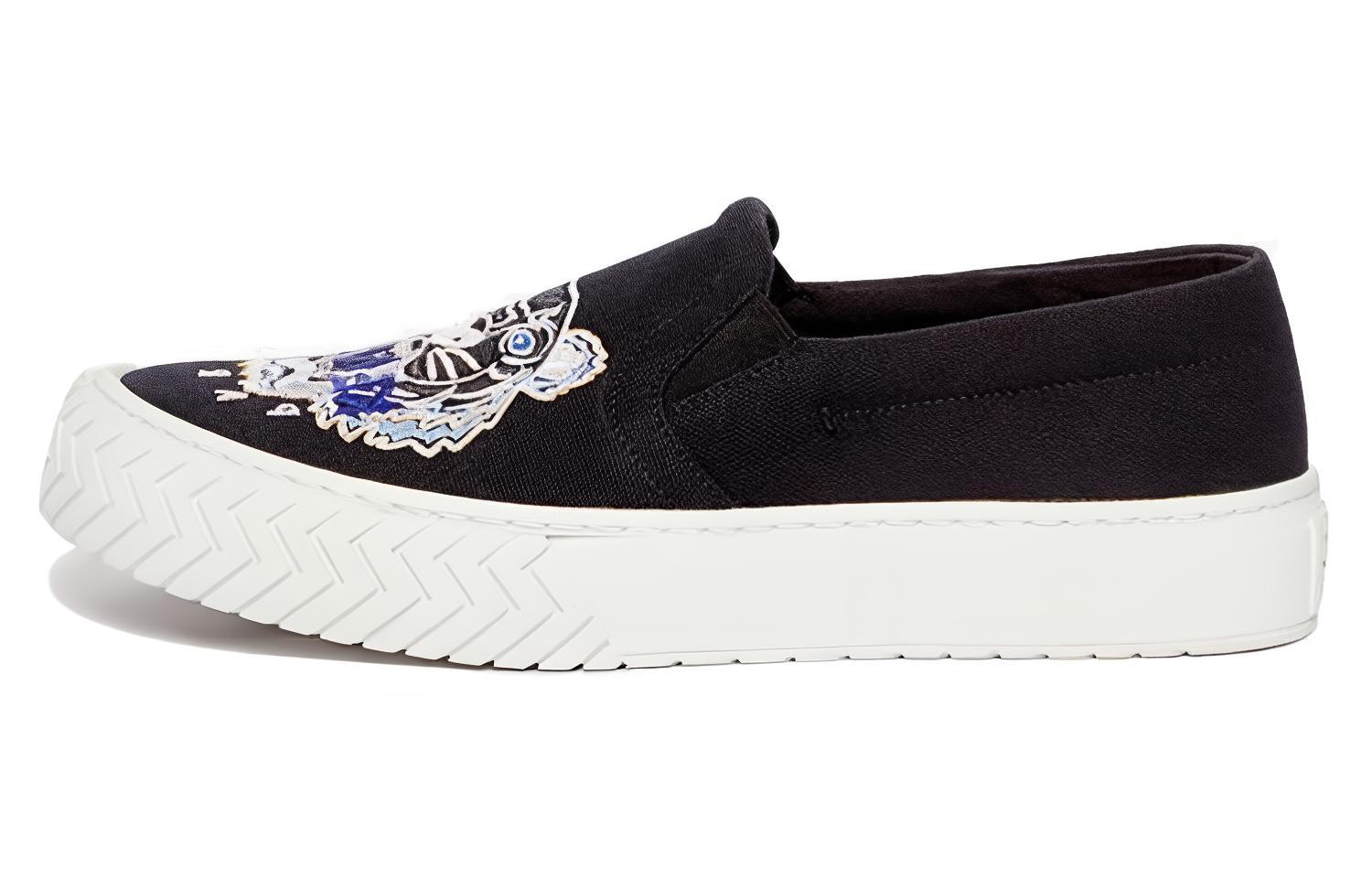 Слипоны женские KENZO K Skate Takumi Takada черные, 37 EU